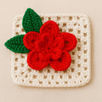 3D Crochet Granny Square Pattern PDF - DIY Afghan Blanket Motif - Hand Trendy