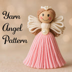 Easy Yarn Angel Pattern Tutorial - Friendly Easy Yarn Angel Pattern for Beautiful Handmade Holiday Decorations - Hand Trendy