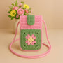 Granny Square Crochet Phone Bag Pattern - PDF DIY - DIY Floral Mobile Purse Pattern - Hand Trendy