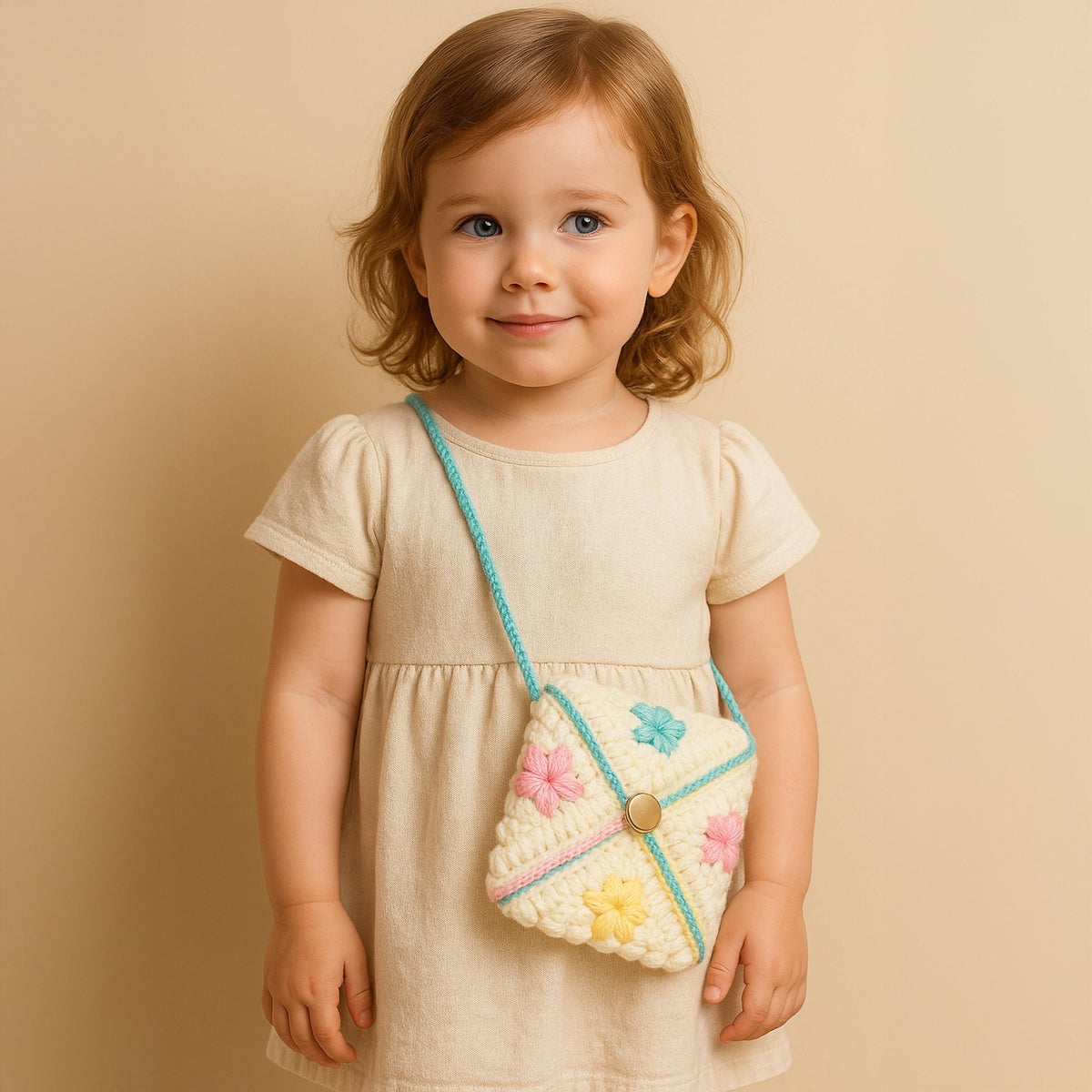 Pastel Flower Crochet Bag PDF Pattern– Colorful Yarn Purse Design - Hand Trendy
