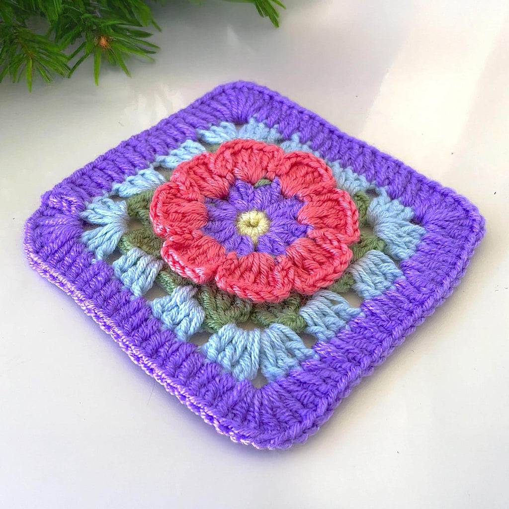3D Granny Square Pattern | Easy Baby Blanket & Pillow| Easy Crochet Square DIY Pattern for Beginners - Hand Trendy
