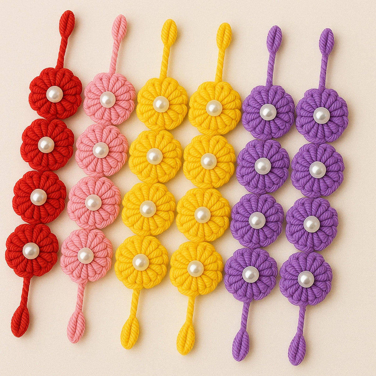 Crochet Bracelet PDF Pattern | Beaded Floral DIY | Elegant Wrist Accessory Gift for Handmade Jewelry Lovers - Hand Trendy