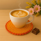 Glam Sequin Coaster Crochet Pattern - Glitter Coffee Coaster Guide - Hand Trendy