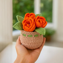 Crochet Flower Basket PDF Pattern, Amigurumi Floral Arrangement, DIY Crochet Home Decor, Handmade Rose Bouquet Tutorial