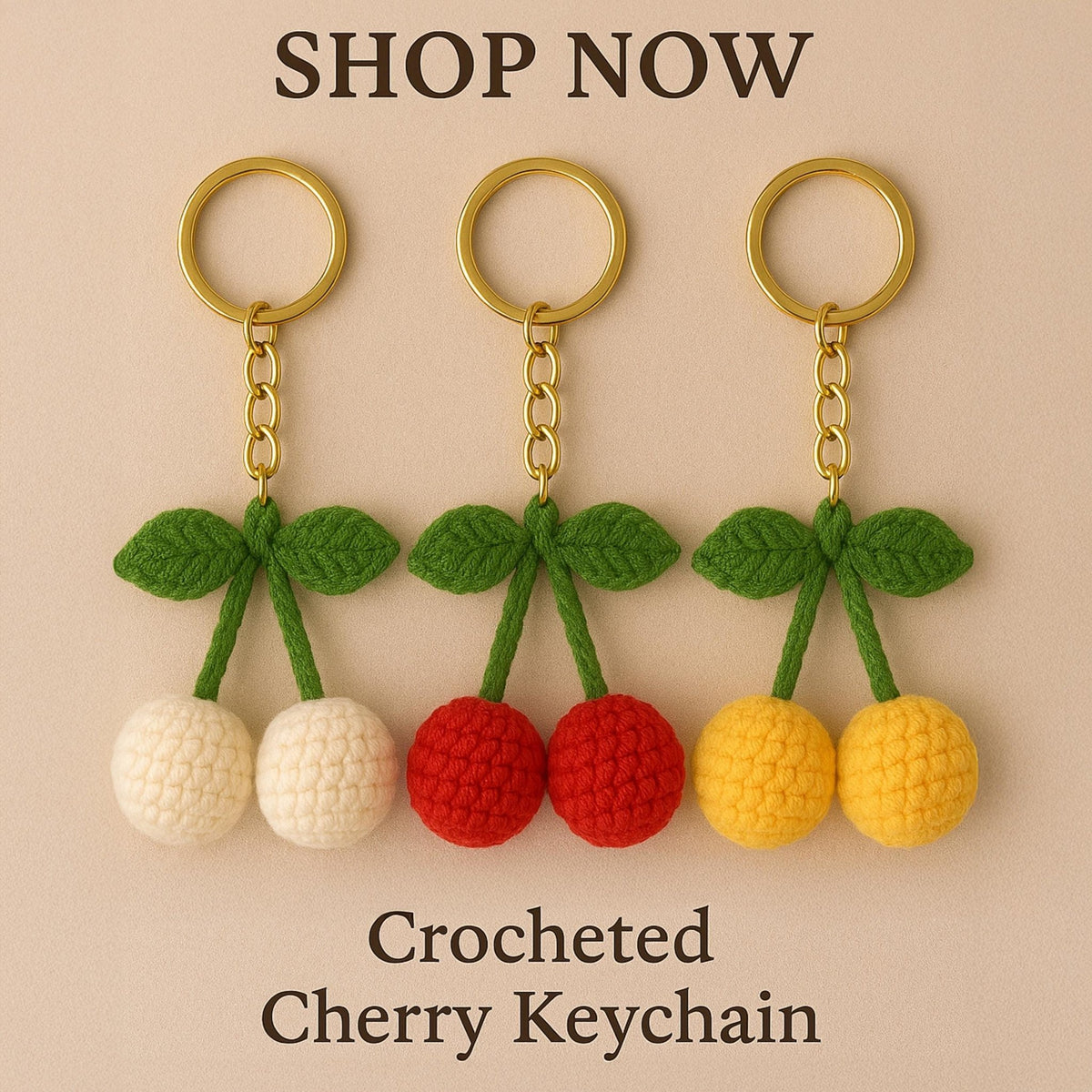 Crochet Keychain Patterns Bundle - 5 Cute Amigurumi Charms PDF Tutorial for Bags - Hand Trendy