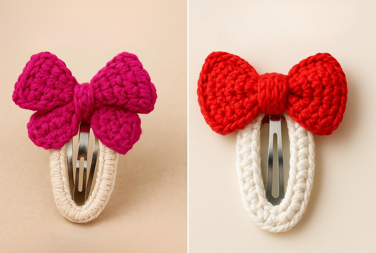 Crochet Hair Clips Patterns Bundle - Gift for Craft Lovers - Hand Trendy