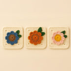 3D Sunflower Granny Square Pattern PDF - Instant Download Pattern - Hand Trendy