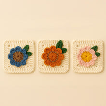 Sunflower Granny Square Crochet Pattern PDF
