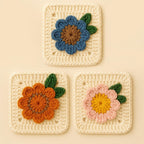 3D Sunflower Granny Square Pattern PDF - Instant Download Pattern - Hand Trendy