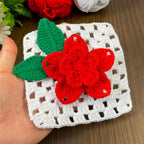 3D Crochet Granny Square Pattern PDF - DIY Afghan Blanket Motif - Hand Trendy