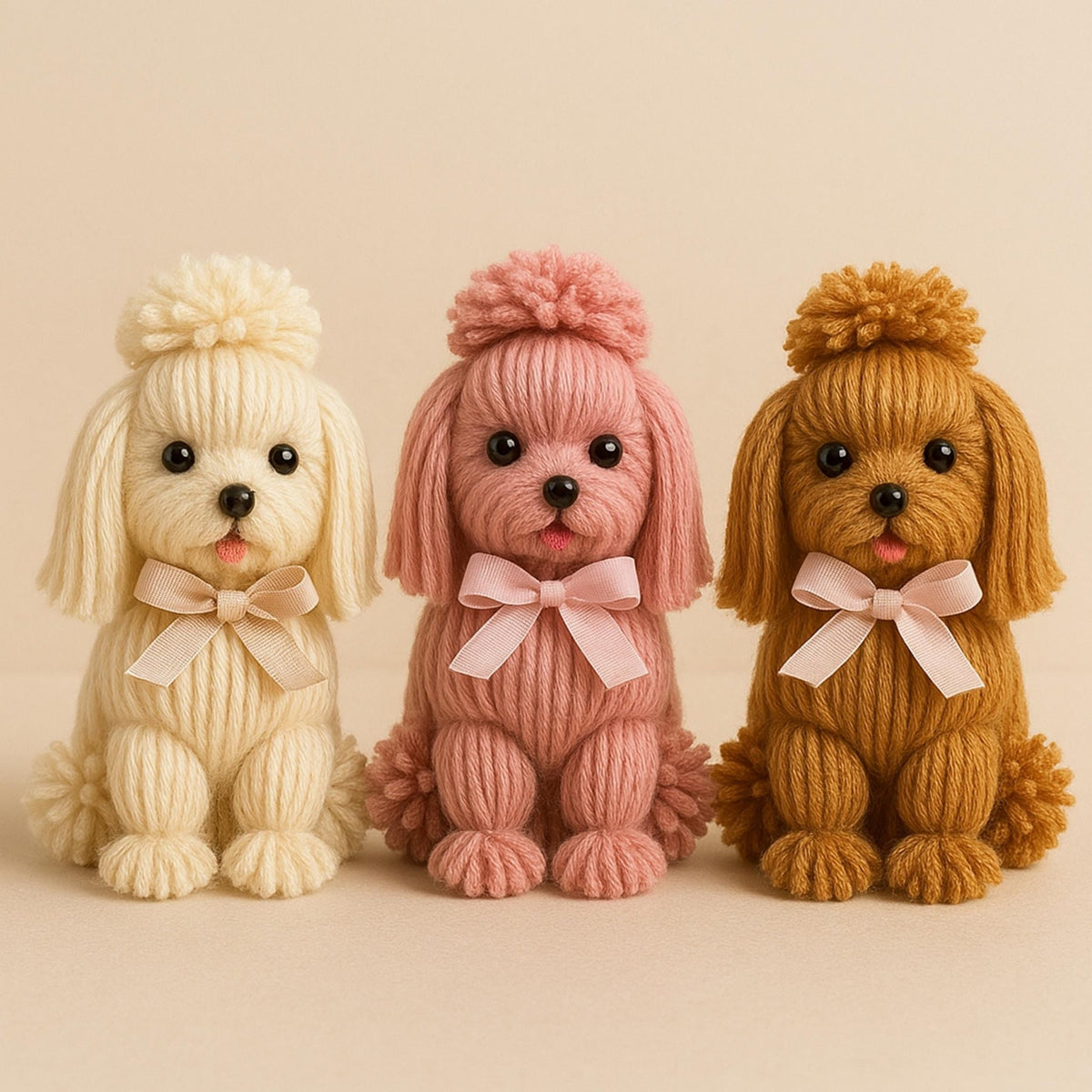 DIY Yarn Dog Pattern - Easy Craft Tutorial - Great Gift Idea for Crafters - Hand Trendy
