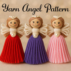 Easy Yarn Angel Pattern Tutorial - Friendly Easy Yarn Angel Pattern for Beautiful Handmade Holiday Decorations - Hand Trendy