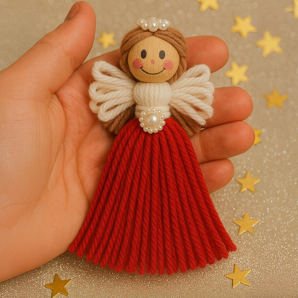 Easy Yarn Angel Pattern Tutorial - Friendly Easy Yarn Angel Pattern for Beautiful Handmade Holiday Decorations - Hand Trendy