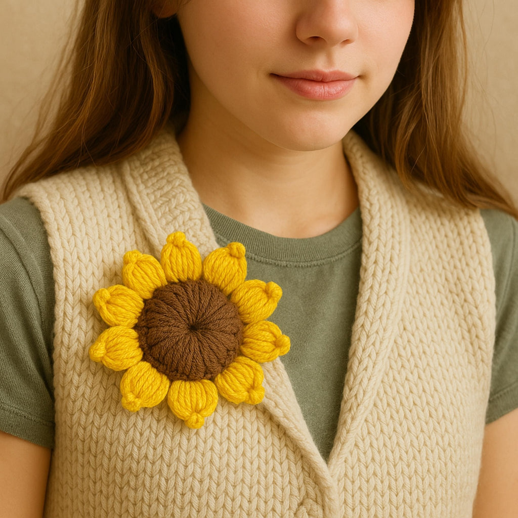 Amigurumi Sunflower Crochet Pattern PDF - 3D Crochet Flower Plush - Hand Trendy