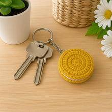 Crochet Macaron Keychain Pattern, Amigurumi Cookie Keyring PDF, DIY Cute Dessert Plush, Handmade Sweet Treat Charm, Instant Download