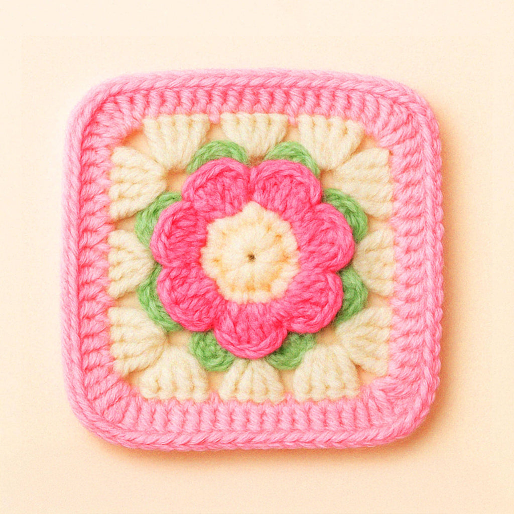3D Granny Square Pattern | Easy Baby Blanket & Pillow| Easy Crochet Square DIY Pattern for Beginners - Hand Trendy