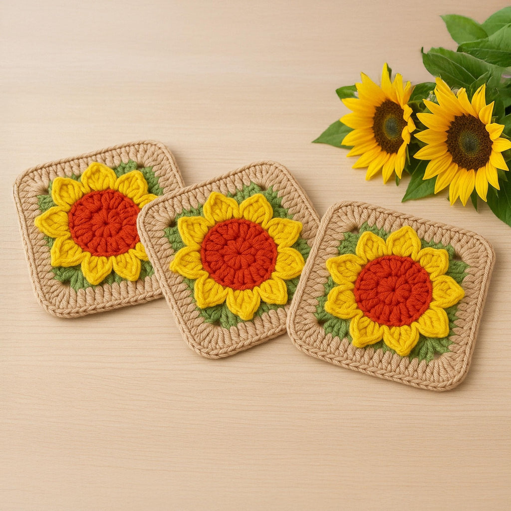 Sunflower Crochet Blanket Pattern - PDF Only - Perfect Housewarming or Mother's Day Gifts - Hand Trendy