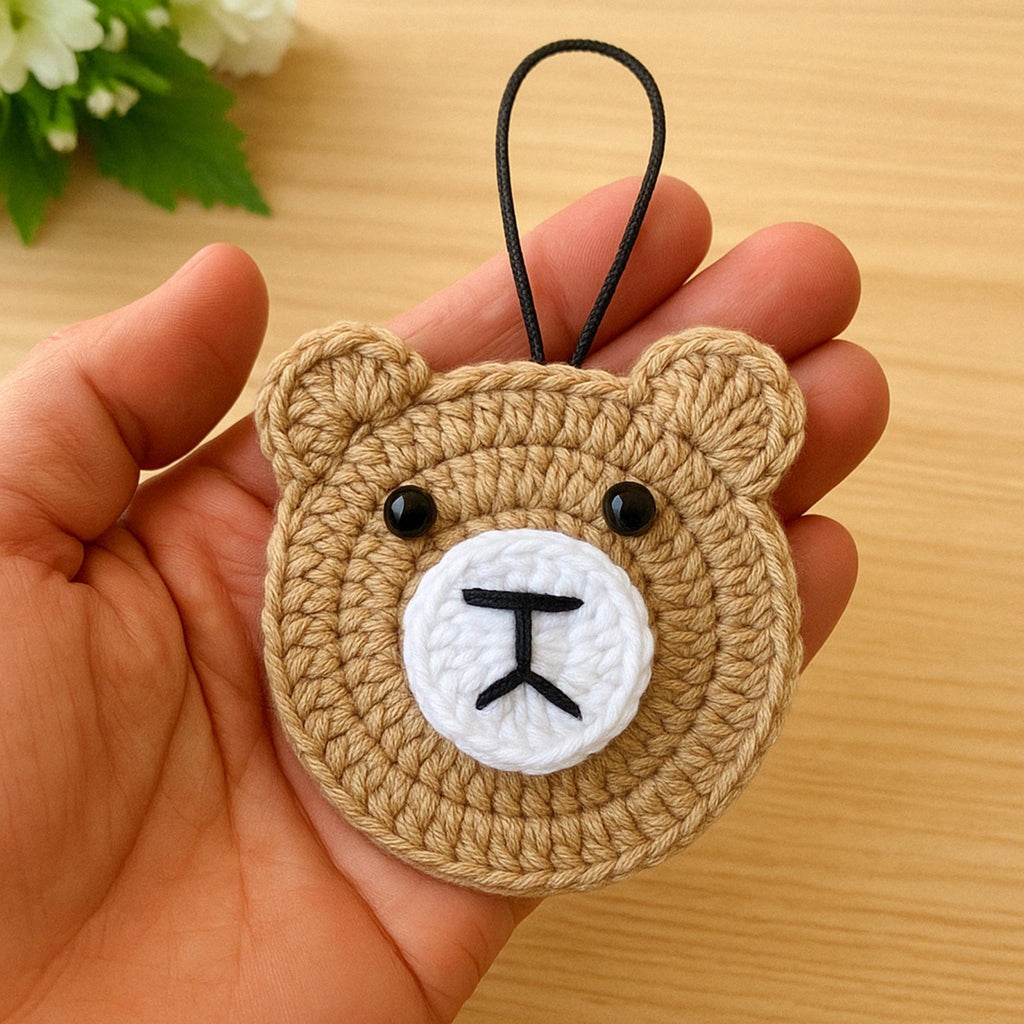 Easy Crochet Teddy Bear Pattern - Moon Bear Applique - Pattern for Beginners - Hand Trendy