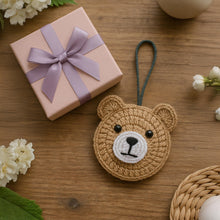 Easy Crochet Teddy Bear Applique Pattern | Cute Moon Bear Pattern for Baby Blankets and Keychains
