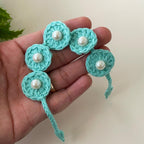 Crochet Flower Bracelet & Hair Tie - DIY Pattern - Handmade Crochet Fashion Jewelry Gift - Hand Trendy
