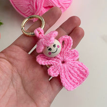 Cute Pink Crochet Angel Keychain Pattern PDF, Amigurumi Angel Ornament DIY Tutorial