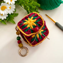 Crochet Mini Bag Keychain - Boho Colorful Granny Square Coin Pouch