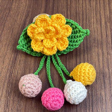Layered Flower Keychain Pattern PDF 3D Blossom Leaf Tassel Charm Bag Accessory Tutorial