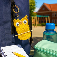 Owl Keychain Crochet Pattern PDF Round Appliqué Bag Charm Hanging Ornament Cute Accessory Tutorial
