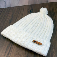 Pom Pom Beanie Crochet Pattern PDF Ribbed Winter Hat With Folded Brim Tutorial