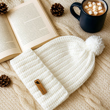 Pom Pom Beanie Crochet Pattern PDF Ribbed Winter Hat With Folded Brim Tutorial