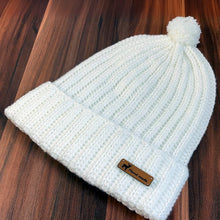 Pom Pom Beanie Crochet Pattern PDF Ribbed Winter Hat With Folded Brim Tutorial