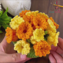 Crochet 3D Potted Flower Pattern PDF, Amigurumi Flower Pot Tutorial, DIY Home Decor Plant