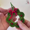 Christmas Crochet Wreath Pattern - Christmas Tree Decoration - Christmas Ornament Pattern |  Easy PDF for Beginners