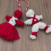 Martenitsa Yarn Doll Ornament Pattern, Baba Marta Crochet PDF tutorial, Traditional Bulgarian Spring Decor, Pizho and Penda Dolls