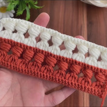 Puff Stitch Crochet Pattern PDF For Blankets, Vests, Cardigans, Pillow Covers
