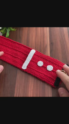 Santa Cutlery Holder Crochet Pattern PDF For Christmas Table Decor