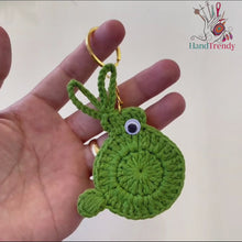 Crochet Bunny Keychain PDF Pattern for Handmade Rabbit Decor and DIY Gift Idea
