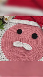 Santa Placemat Crochet Pattern PDF For Christmas Table Decor