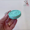 Crochet Macaron Keychain Pattern, Amigurumi Cookie Keyring PDF, DIY Cute Dessert Plush, Handmade Sweet Treat Charm, Instant Download
