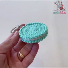 Crochet Macaron Keychain Pattern, Amigurumi Cookie Keyring PDF, DIY Cute Dessert Plush, Handmade Sweet Treat Charm, Instant Download