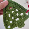 Nordic Yarn Art Christmas Tree Decoration - Handmade Crochet Tree Ornament - Tree Crochet Pattern For Winter Crochet Decor