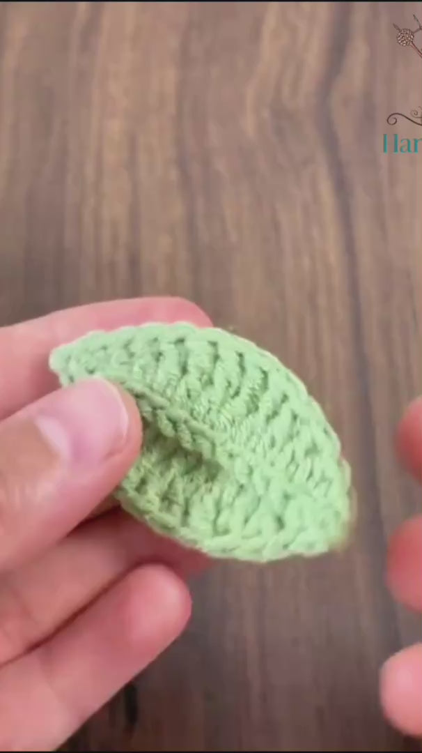 Realistic Crochet Leaf Pattern PDF, Nature-Inspired 3D Leaf Applique for Home Decoration