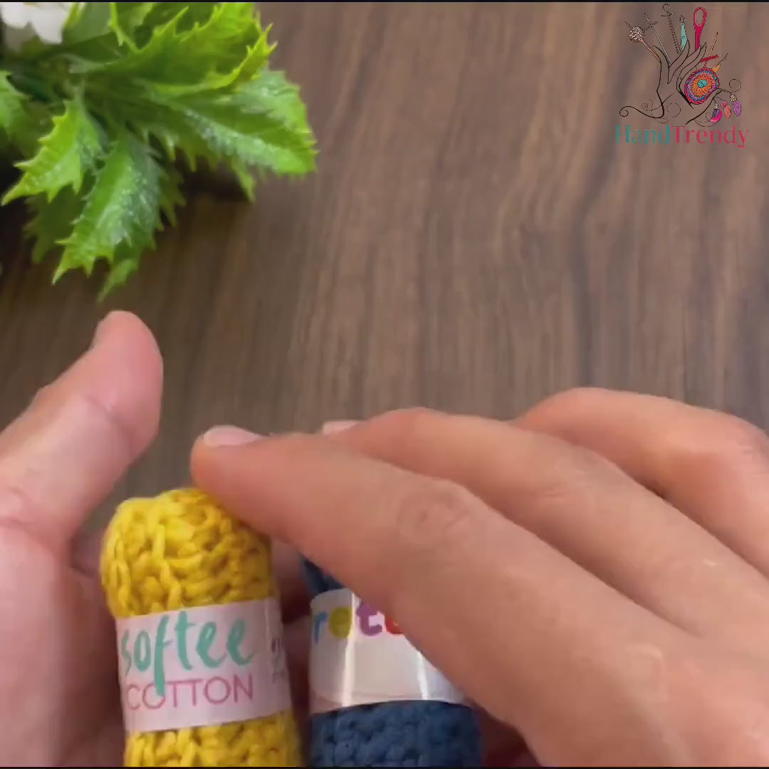Crochet Keychain Tutorial - Mini Crochet Yarn Ball Ornament for Crochet Lovers - Inspirational Crochet Keychain Ideas