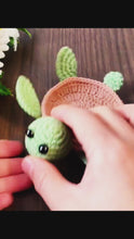 Cute Turtle Coaster Pattern PDF for Crochet Lovers, DIY Amigurumi Turtle Cup Holder Digital Download