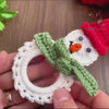 Snowman Wreath Crochet Pattern, Christmas Ornament PDF Tutorial, DIY Holiday Décor, Beginner-Friendly Festive Craft, Handmade Decoration