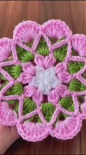 Crochet Floral Motif Coaster Pattern Layered Petal Doily Design Vintage Lace Round Crochet Tutorial PDF