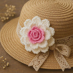 3D Multilayer Crochet Flower Pattern PDF, Textured Floral Applique