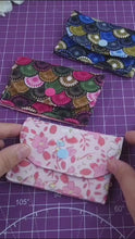 Handmade Wallet Sewing Pattern, Digital Download DIY Fabric Card Holder