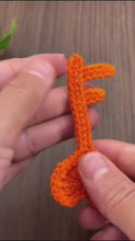 Crochet Heart Key Pattern PDF, Romantic Love Key Applique