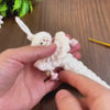 Crochet Caterpillar Angel Keychain PDF Pattern, Amigurumi Bug with Hat & Cape, Cute Guardian Angel Ornament DIY, Handmade Keychain Gift